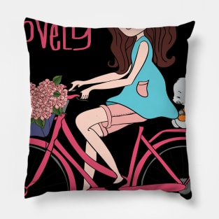 Funny Kids Bike T-Shirt Pillow