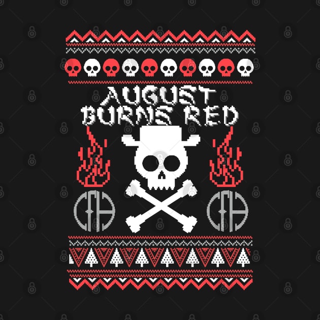 august burns red winter edition by psychedelic skull