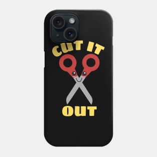 Cut It Out - Cute Scissor Pun Phone Case