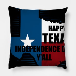 Happy Texas Independence day Pillow