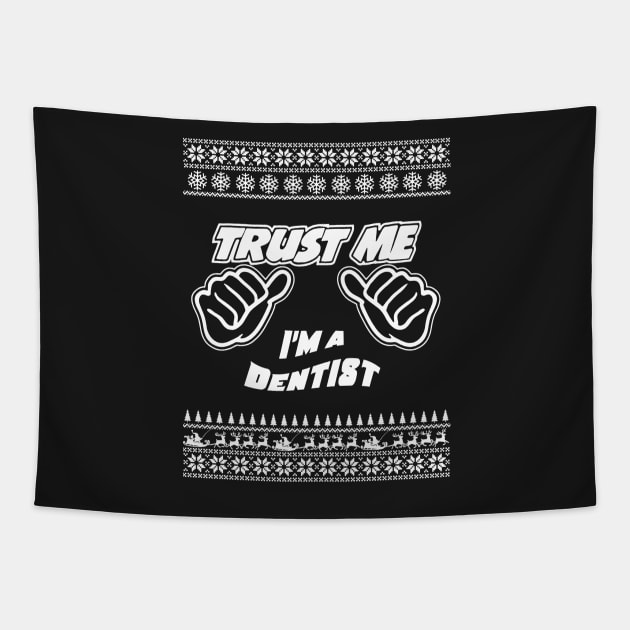 Trust Me, I’m a DENTIST – Merry Christmas Tapestry by irenaalison