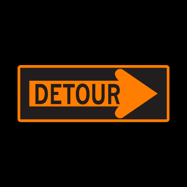 Detour Sign by LefTEE Designs