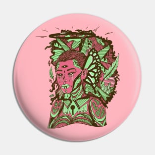 Pink Mint Jupiter Cries Pin