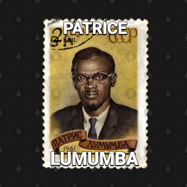 Patrice Lumumba - Soviet era postage stamp design by Tony Cisse Art Originals
