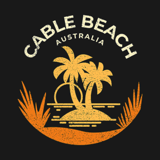 Cable Beach Western Australia Vacation Resort Vintage T-Shirt