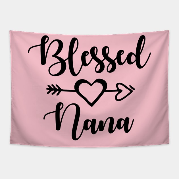 Blessed nana, nana shirts, nana gifts, nana christmast gift, cute nana t-shirts Tapestry by fancimpuk