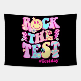 Test Day Rock The Test Teacher Testing Day Tapestry