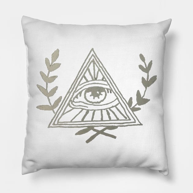Eye of Providence Pillow by ghjura