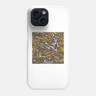 Bird In Tree Relief #2e Phone Case