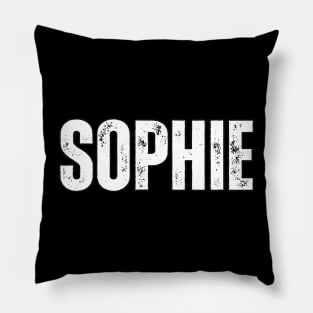 Sophie Name Gift Birthday Holiday Anniversary Pillow