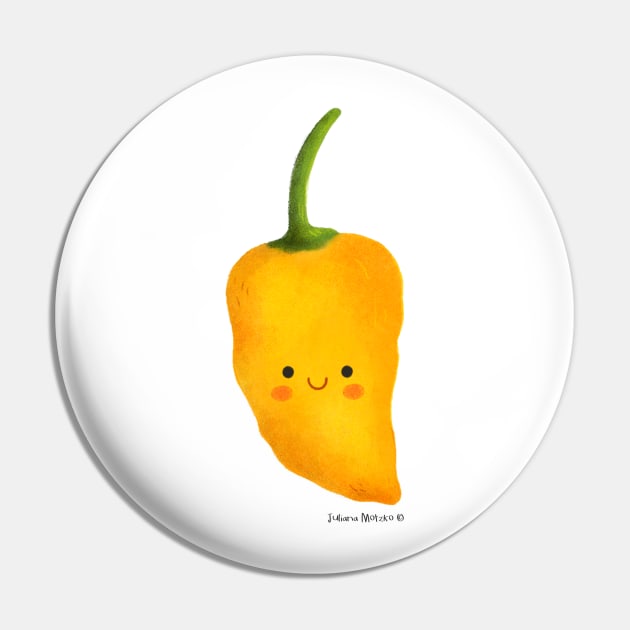 Datil Yellow Pepper Pin by julianamotzko