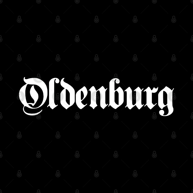 Oldenburg written with gothic font by Happy Citizen