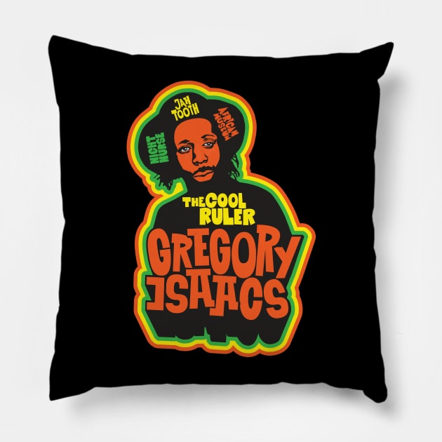 The cool Ruler - A Reggae Tribute to Gregory Isaacs Pillow by Boogosh