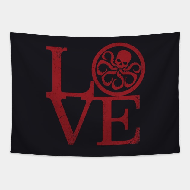 Love Hydra Tapestry by Cattoc_C