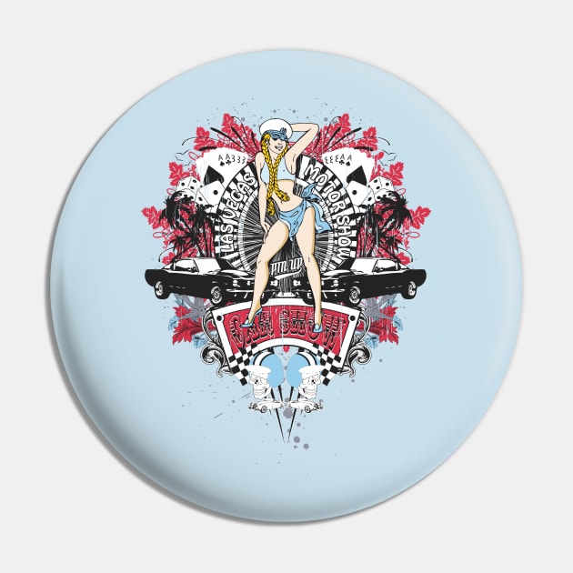 Pin Up Girl - Car Show No.01 Pin by fatline