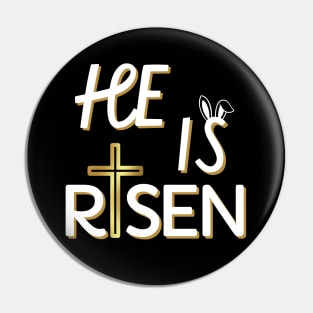 He Is Risen Shirt For Men Women Christian Gifts Happy Easter Pin