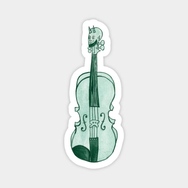 Tiki Parlour Devil Fiddle Magnet by Tiki Parlour Recordings