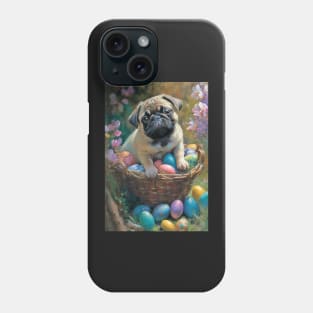 Pug Dog Easter Card Phone Case