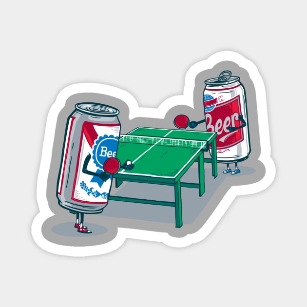 Beer Pong Magnet by bennyd302