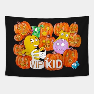 Halloween Dino Colored Tapestry