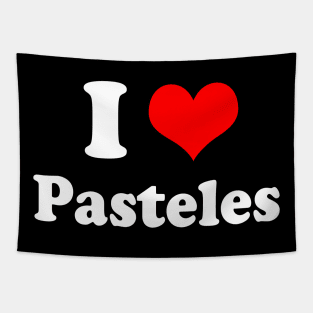 I Heart Pasteles Love Puerto Rican Food Tapestry