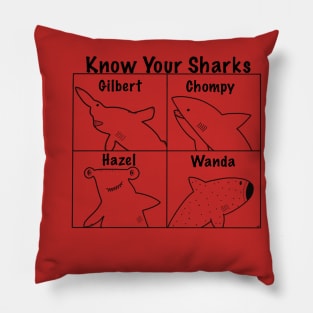 Know Your Sharks Pillow