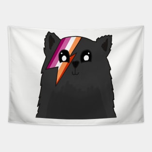 Lesbian Pride Flag Kitty Tapestry