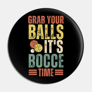 vintage bocce ball time dad Pin