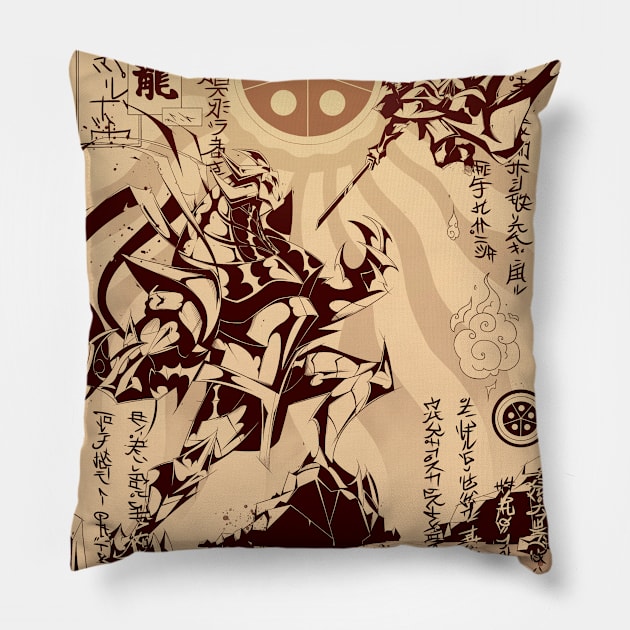 Shredder VS Karai Pillow by anitasafonova