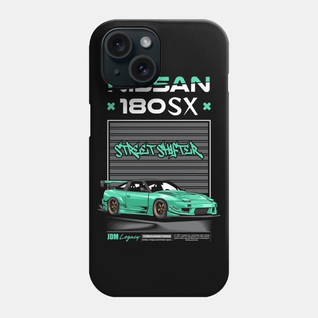 Iconic Nissan 180SX Car Phone Case by milatees