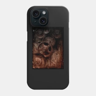 old industrial gears shady Phone Case