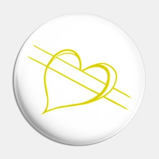 Love in Currency - yellow version Pin