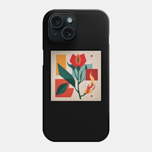 Abstract hot pepper plant Phone Case