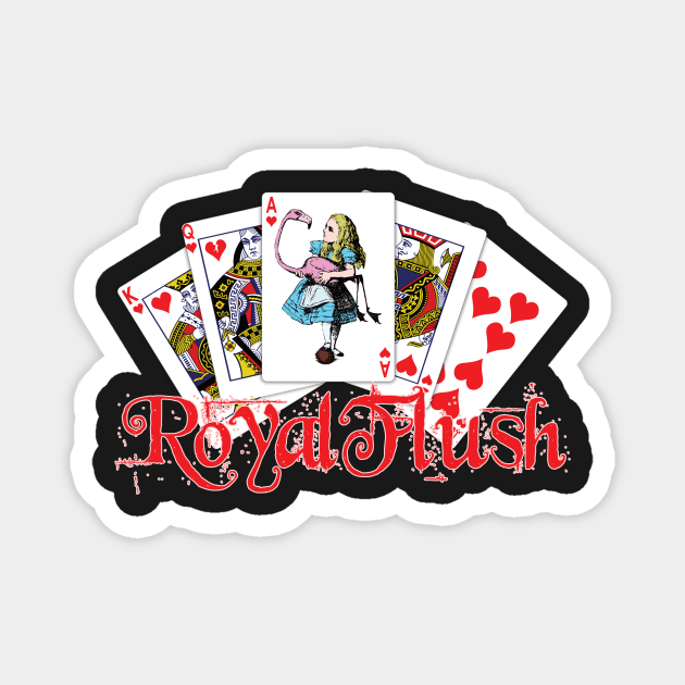 Royal Flush Magnet by jw608