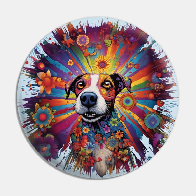 Tripping Jack Russel Pin by Bee's Pickled Art