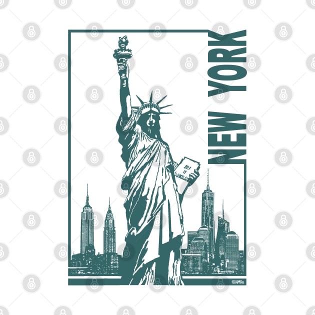 New York-Statue of Liberty by NewSignCreation