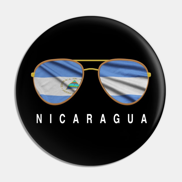 Nicaragua Sunglasses Pin by JayD World