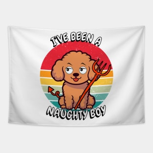 ive been a naughty boy - brown dog Tapestry