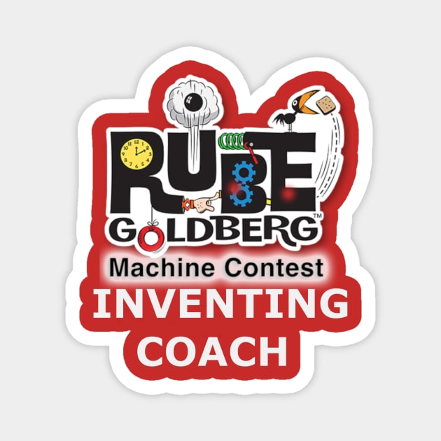 RGMC-Inventing Coach - white letters Magnet by Makersville-Long Beach