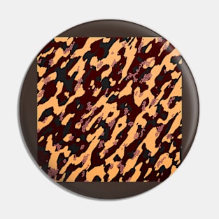 Camouflage - Maroon and Wheat Pin