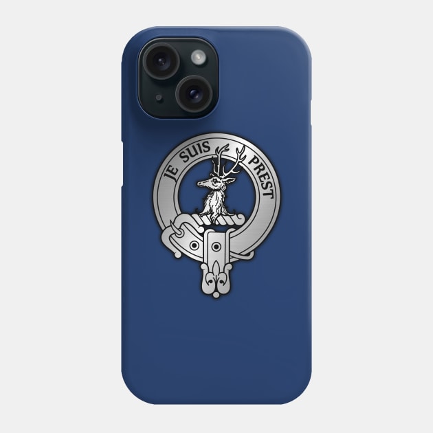 Clan Fraser Crest & Tartan Phone Case by Taylor'd Designs