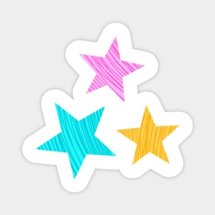 Set of three stars Magnet