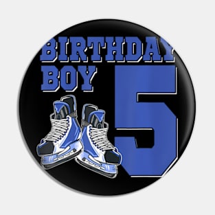 5 Year Old Ice Hockey Themed Birthday Party 5Th Boy Pin