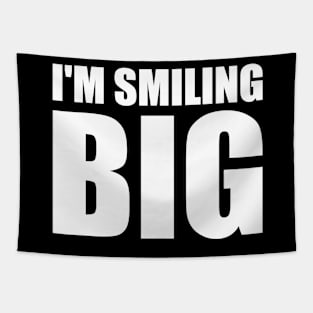 I'm smiling big - fun quote Tapestry