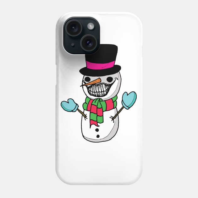 Cute Snowman Phone Case by Zootownboy