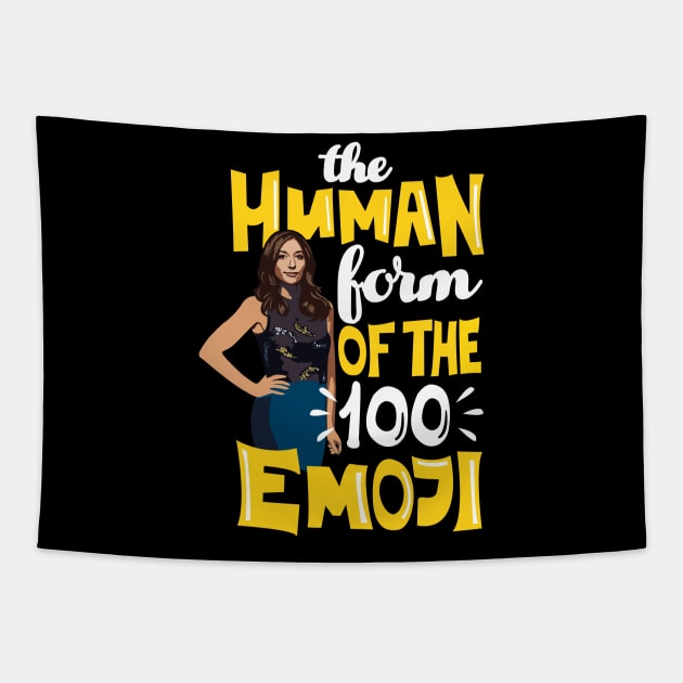 The Human Form of the 100 Emoji Tapestry by KsuAnn