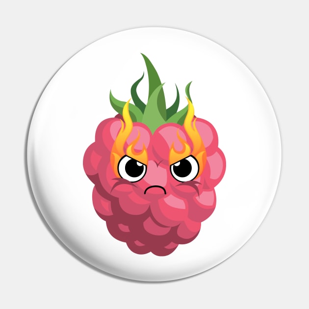 The angry strawberry Pin by Stenev