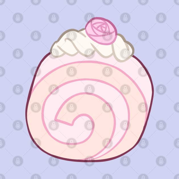 Roll cake cute pastel by Oricca