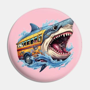 Shark Bus Pin