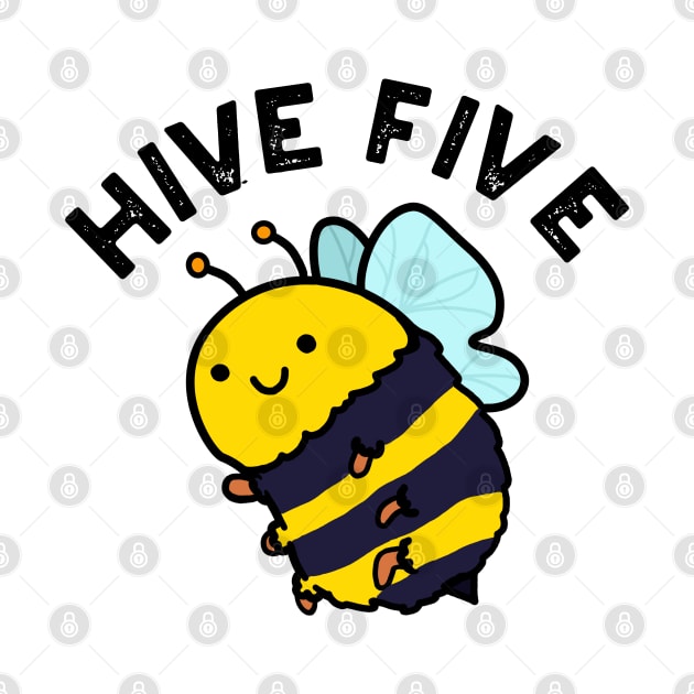 Hive Five Cute High Five Bee PUn by punnybone